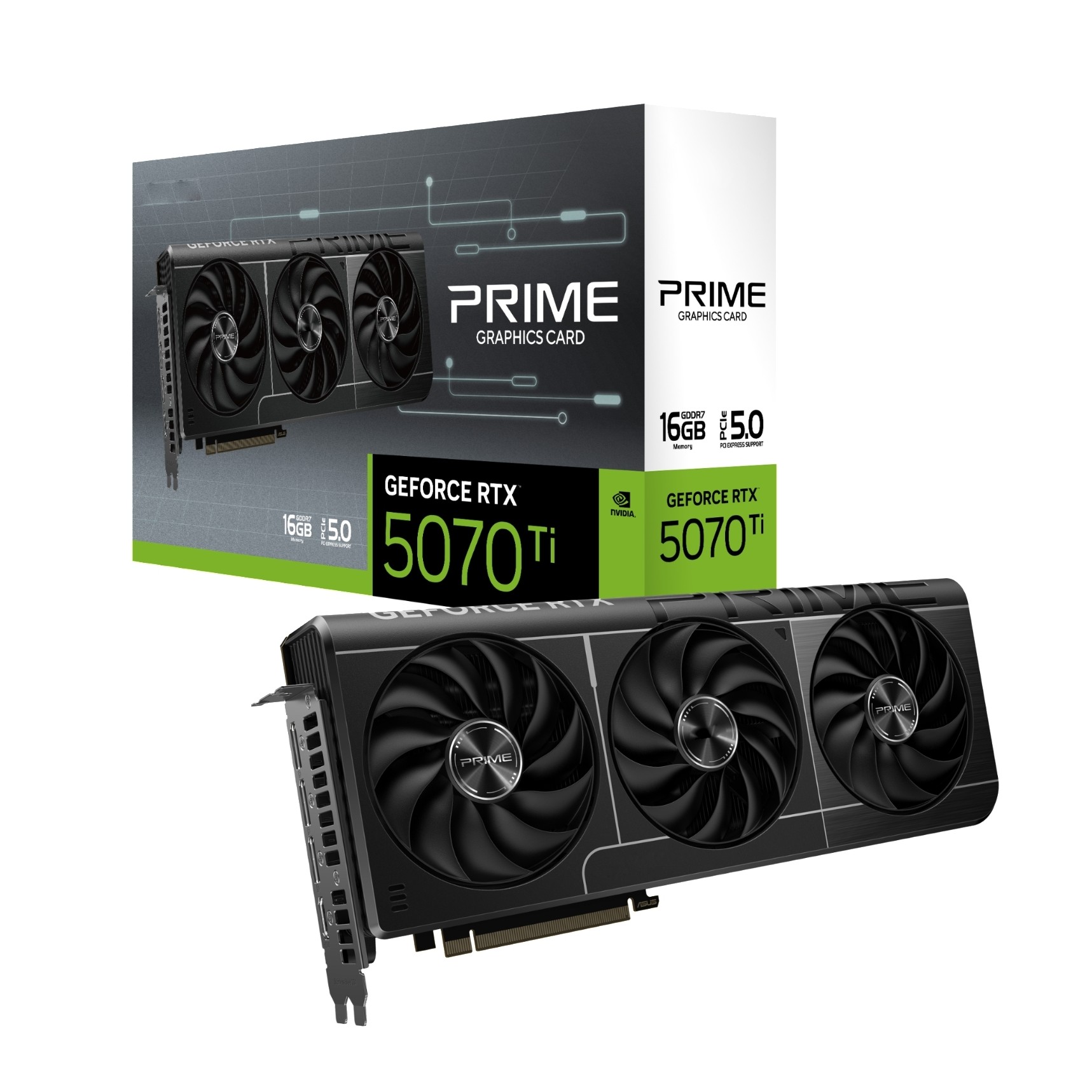 Triple Fan Gaming Graphics Card 16Gb - 2025 ใหม่ PRIME GeForce RTX 5070