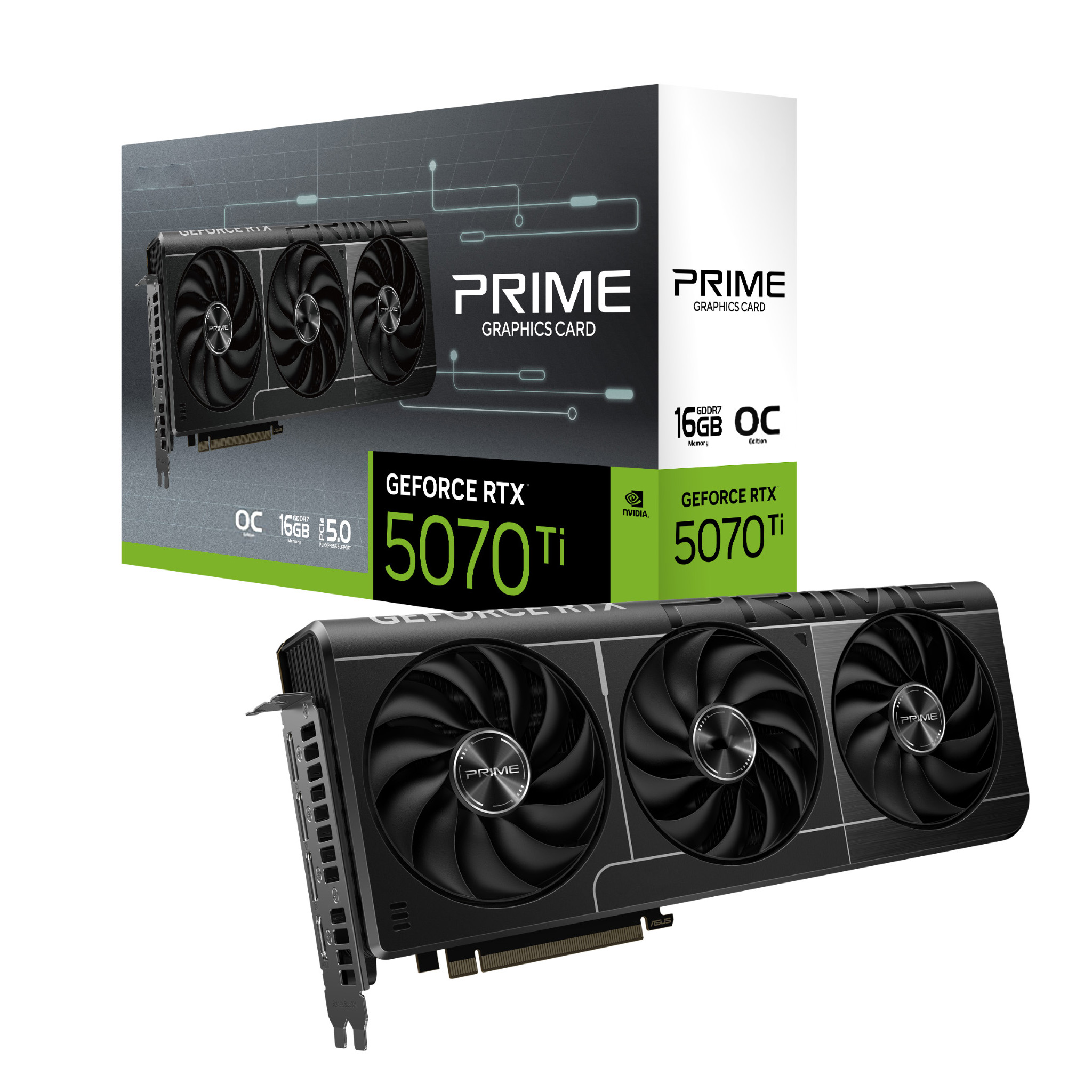 Triple Fan Gaming Graphics Card 16Gb - 2025 ใหม่ PRIME GeForce RTX 5070
