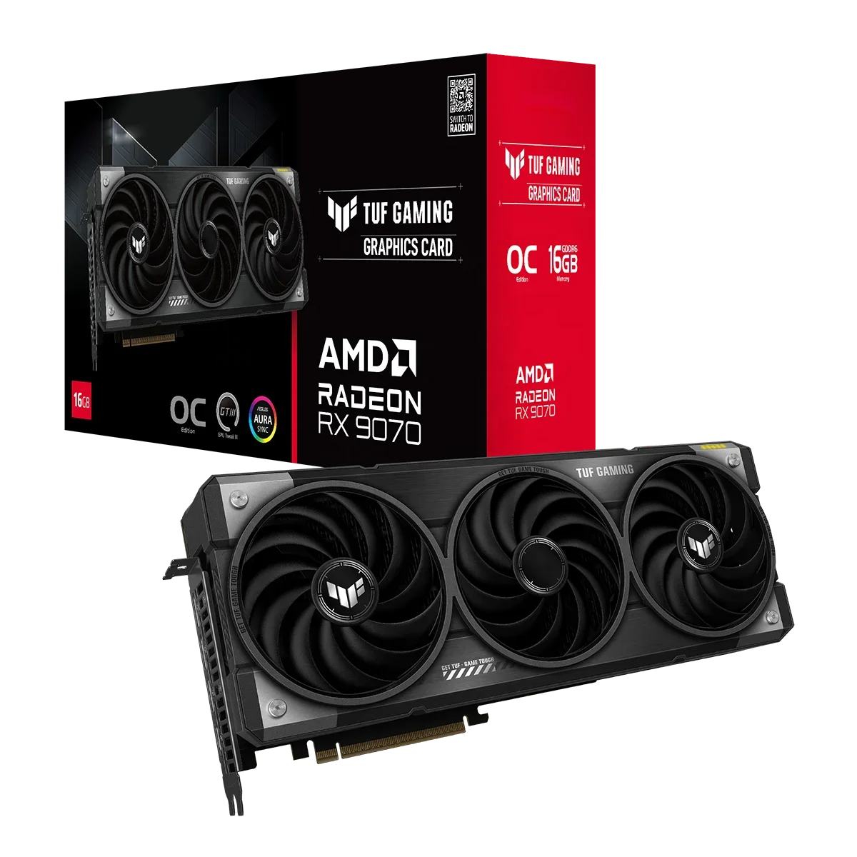 Triple Fan Gaming Graphics Card 16Gb - 2025 TUF Gaming Radeon RX 9070