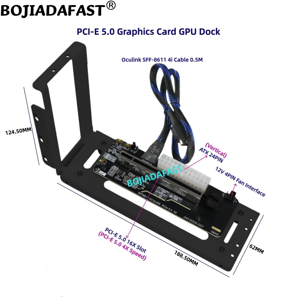 การ์ดอะแดปเตอร์ PCI-E 5.0 16X  - Oculink Egpu Dock Graphics Card บทวิจารณ์และราคา