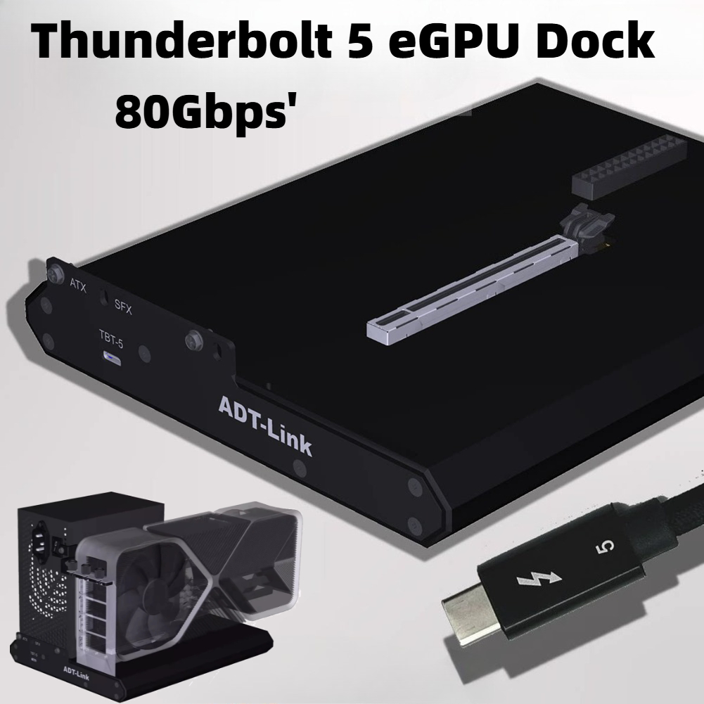 แท่นเชื่อมต่อการ์ดจอภายนอก ADT - Thunderbolt 4 External Gpu Enclosure บทวิจารณ์และราคา
